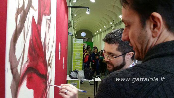 Emanuele Vietina e Gabriele Dell'Otto al Family Palace durante il giro inaugurale