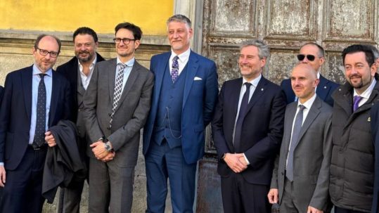 sopralluogo del ministro Giuli all'Expo del Fumetto